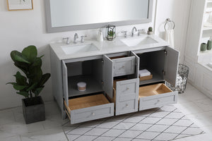 Elegant Lighting - VF18060DGR - Double Bathroom Vanity - sommerville - Grey