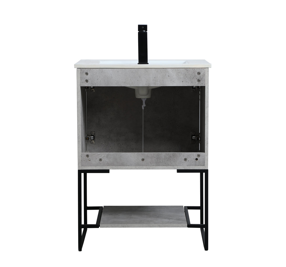 Elegant Lighting - VF42024CG - Single Bathroom Vanity - Gerard - Concrete Grey