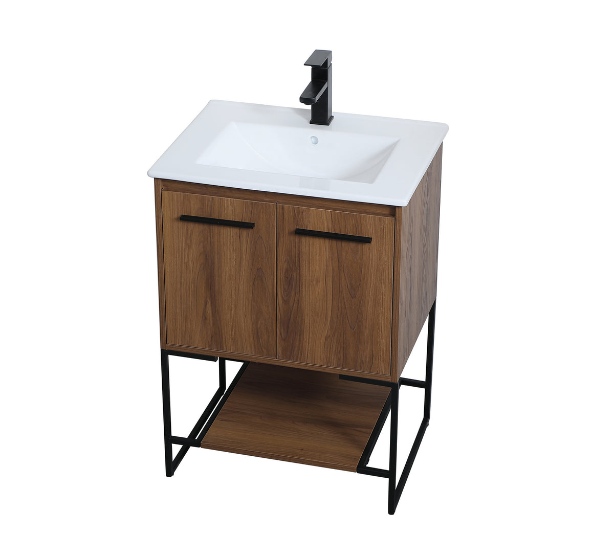 Elegant Lighting - VF42024WB - Single Bathroom Vanity - Gerard - Walnut Brown