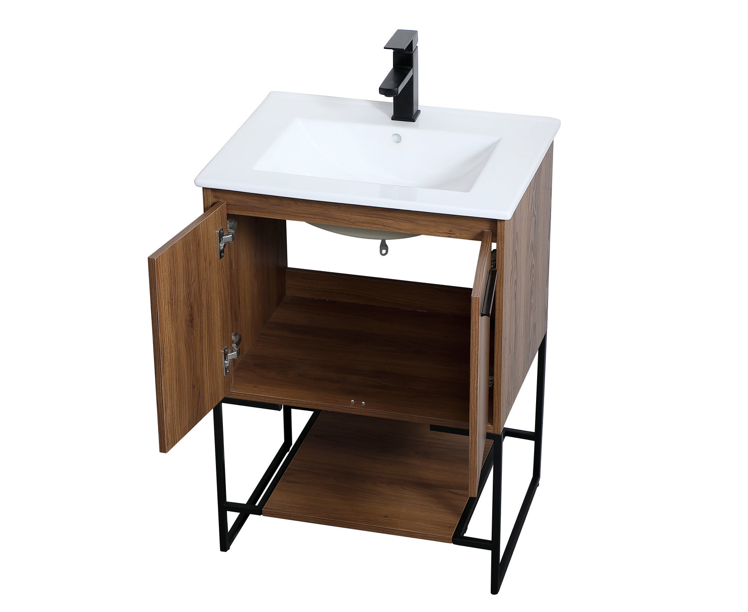 Elegant Lighting - VF42024WB - Single Bathroom Vanity - Gerard - Walnut Brown