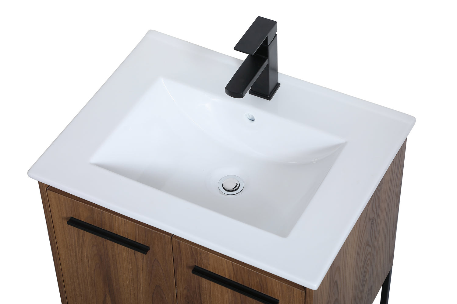 Elegant Lighting - VF42024WB - Single Bathroom Vanity - Gerard - Walnut Brown