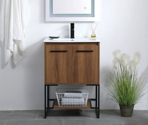 Elegant Lighting - VF42024WB - Single Bathroom Vanity - Gerard - Walnut Brown