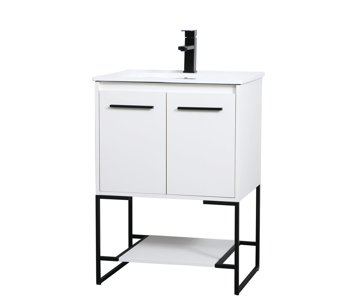 Elegant Lighting - VF42024WH - Single Bathroom Vanity - Gerard - White