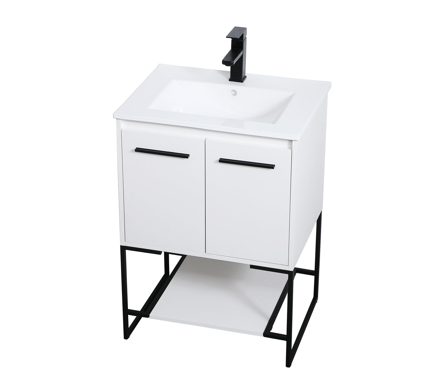 Elegant Lighting - VF42024WH - Single Bathroom Vanity - Gerard - White