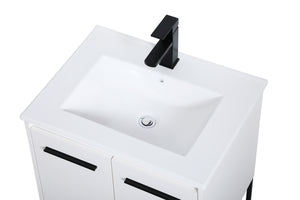 Elegant Lighting - VF42024WH - Single Bathroom Vanity - Gerard - White