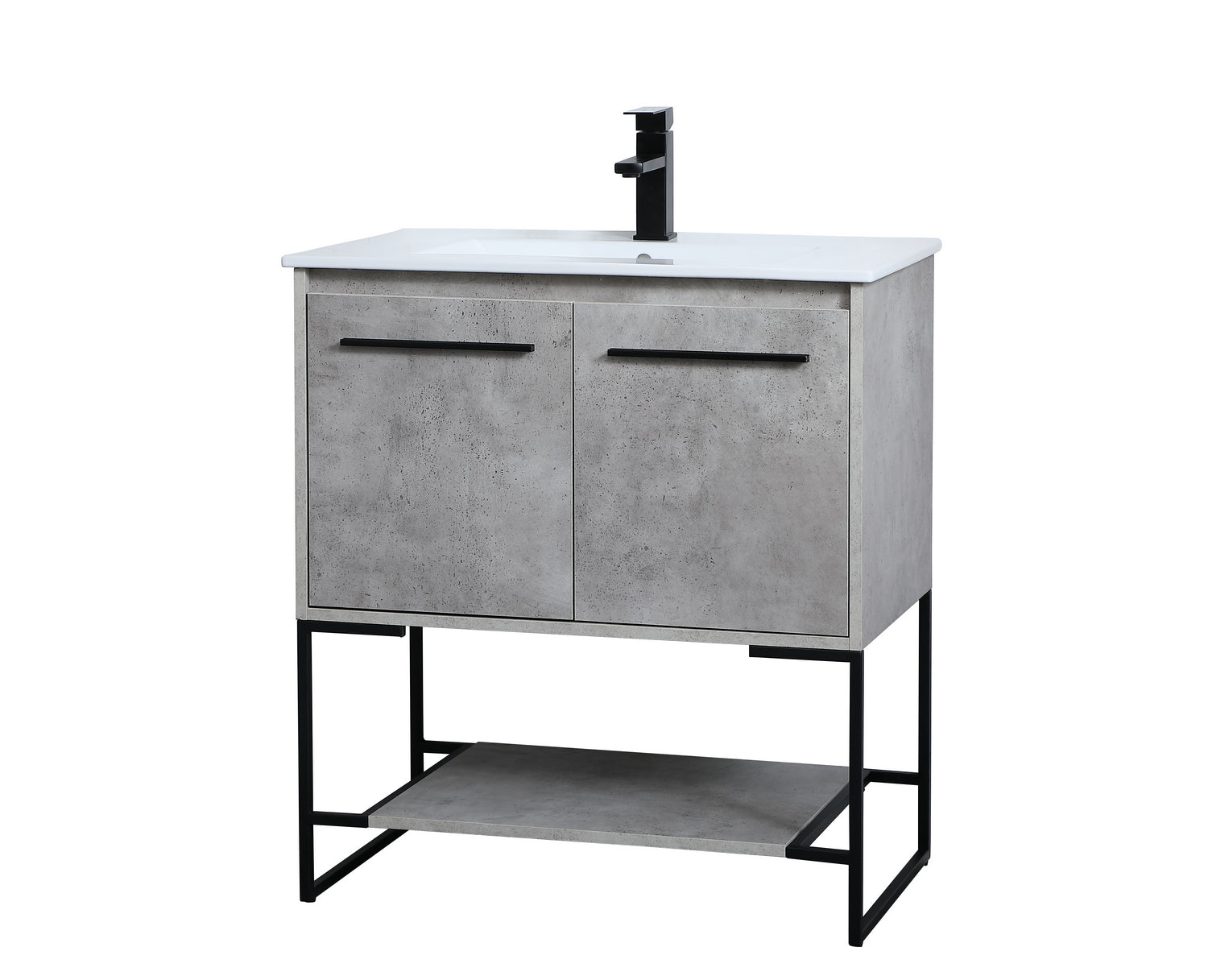 Elegant Lighting - VF42030CG - Single Bathroom Vanity - Gerard - Concrete Grey