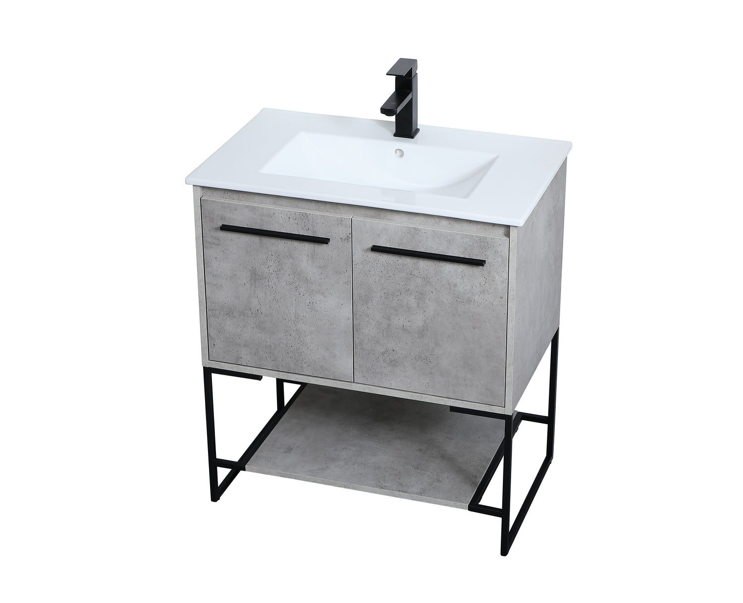 Elegant Lighting - VF42030CG - Single Bathroom Vanity - Gerard - Concrete Grey