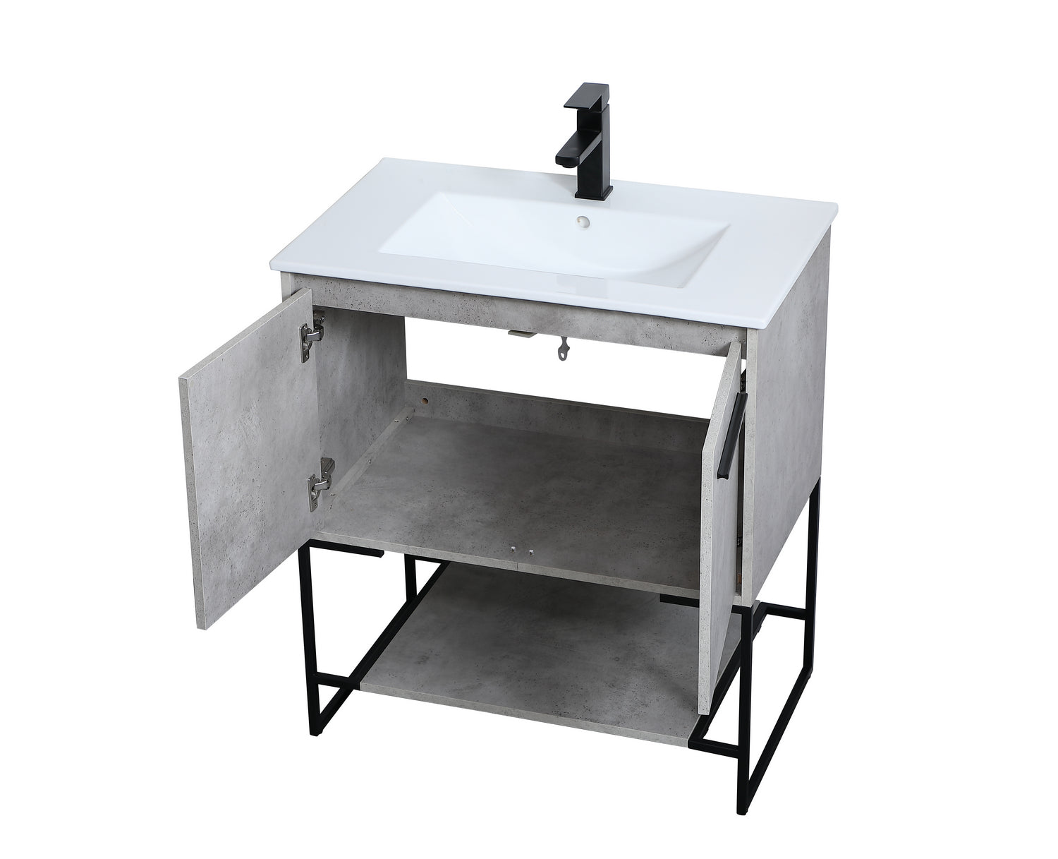 Elegant Lighting - VF42030CG - Single Bathroom Vanity - Gerard - Concrete Grey