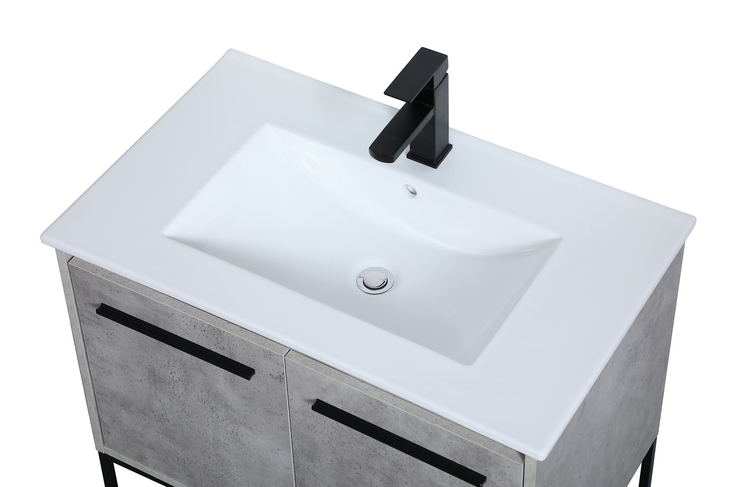 Elegant Lighting - VF42030CG - Single Bathroom Vanity - Gerard - Concrete Grey