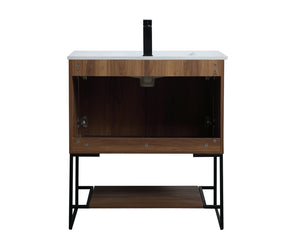 Elegant Lighting - VF42030WB - Single Bathroom Vanity - Gerard - Walnut Brown