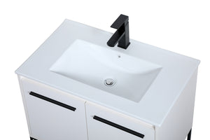 Elegant Lighting - VF42030WH - Single Bathroom Vanity - Gerard - White