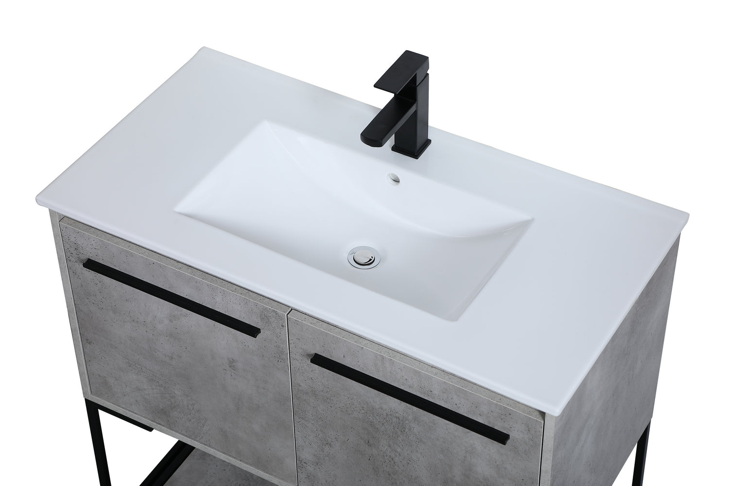 Elegant Lighting - VF42036CG - Single Bathroom Vanity - Gerard - Concrete Grey