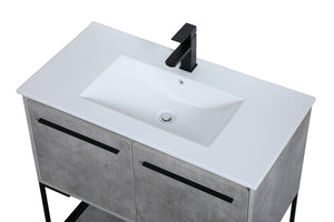 Elegant Lighting - VF42036CG - Single Bathroom Vanity - Gerard - Concrete Grey