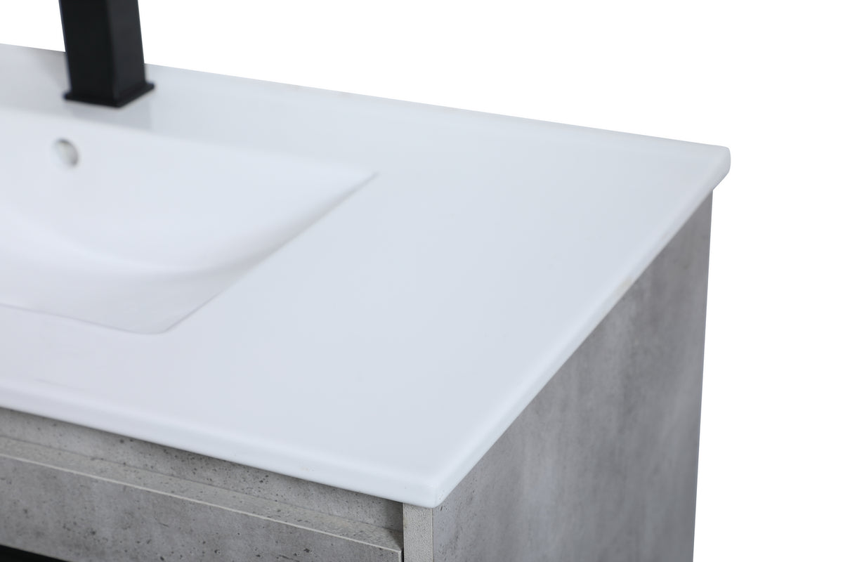 Elegant Lighting - VF42036CG - Single Bathroom Vanity - Gerard - Concrete Grey