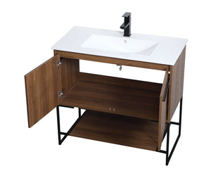 Elegant Lighting - VF42036WB - Single Bathroom Vanity - Gerard - Walnut Brown