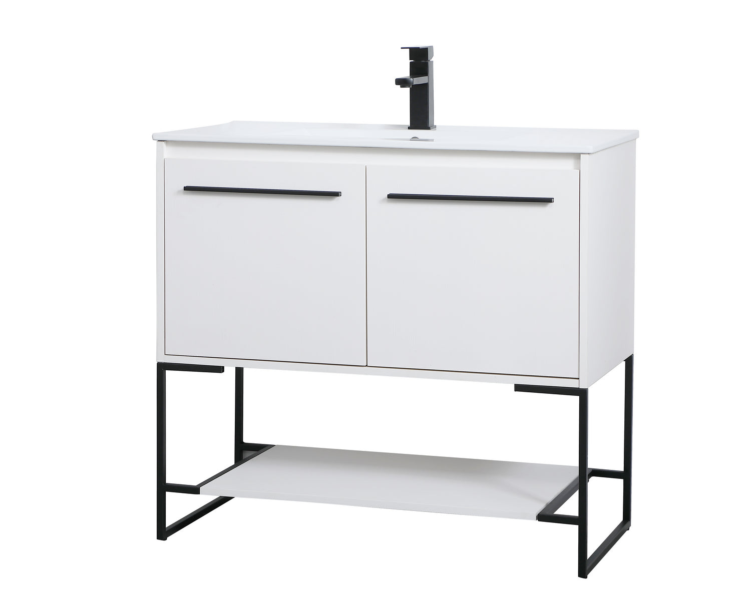 Elegant Lighting - VF42036WH - Single Bathroom Vanity - Gerard - White