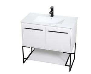 Elegant Lighting - VF42036WH - Single Bathroom Vanity - Gerard - White