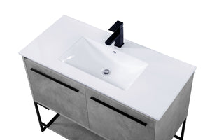 Elegant Lighting - VF42040CG - Single Bathroom Vanity - Gerard - Concrete Grey