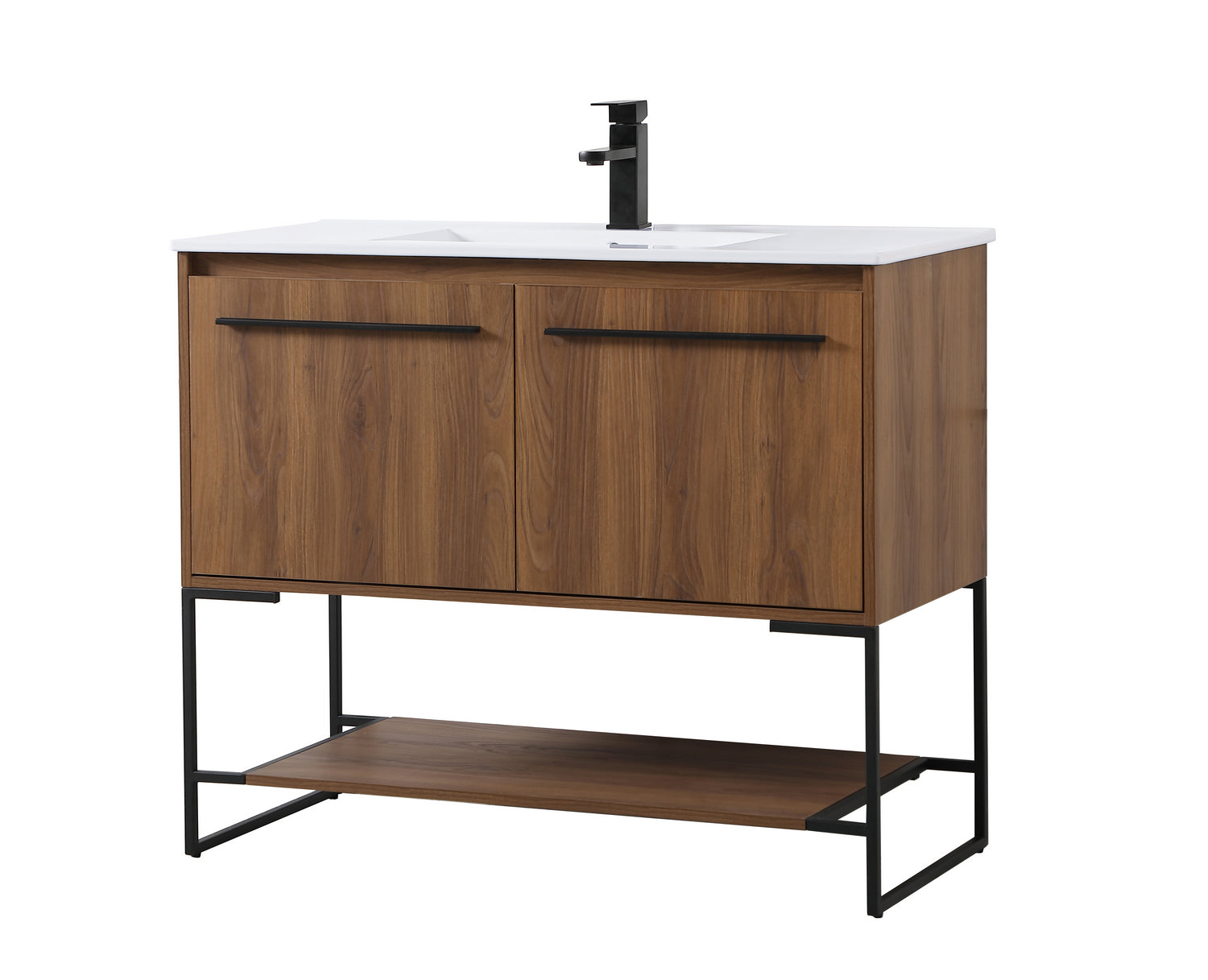 Elegant Lighting - VF42040WB - Single Bathroom Vanity - Gerard - Walnut Brown