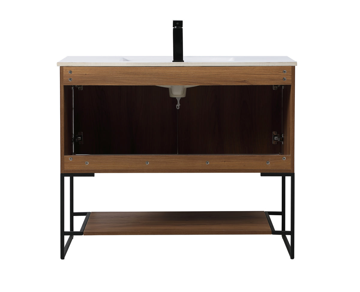 Elegant Lighting - VF42040WB - Single Bathroom Vanity - Gerard - Walnut Brown