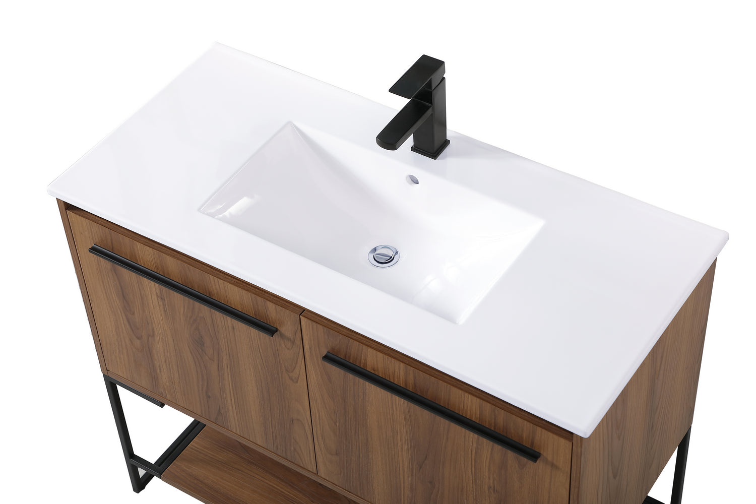 Elegant Lighting - VF42040WB - Single Bathroom Vanity - Gerard - Walnut Brown