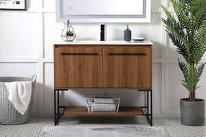 Elegant Lighting - VF42040WB - Single Bathroom Vanity - Gerard - Walnut Brown