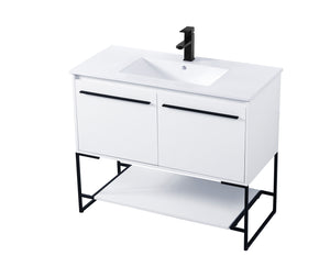 Elegant Lighting - VF42040WH - Single Bathroom Vanity - Gerard - White