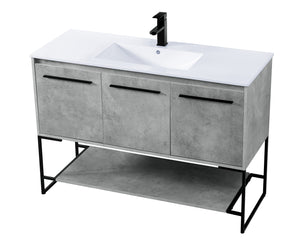 Elegant Lighting - VF42048CG - Single Bathroom Vanity - Gerard - Concrete Grey