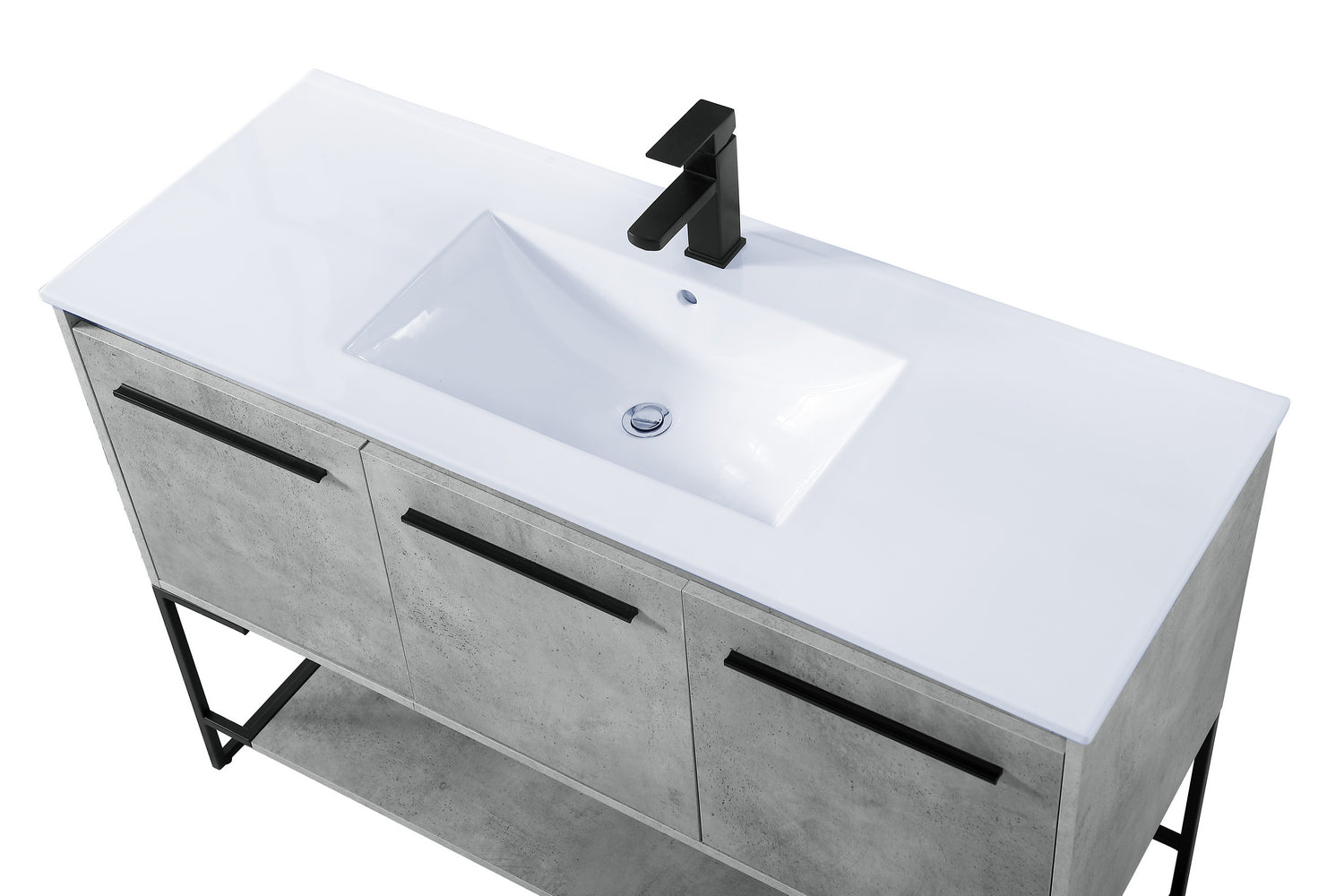 Elegant Lighting - VF42048CG - Single Bathroom Vanity - Gerard - Concrete Grey