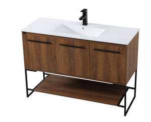 Elegant Lighting - VF42048WB - Single Bathroom Vanity - Gerard - Walnut Brown