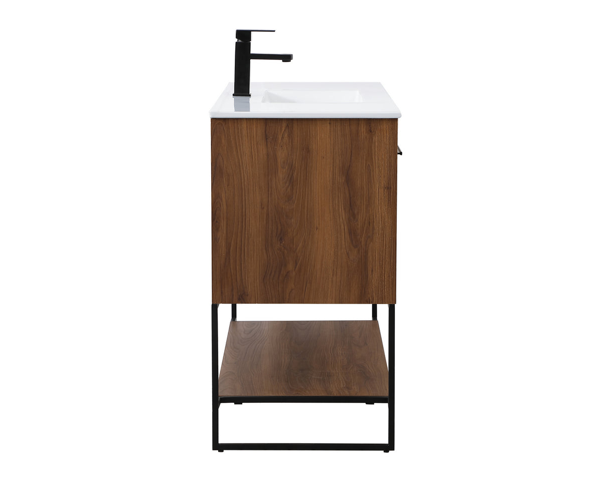 Elegant Lighting - VF42048WB - Single Bathroom Vanity - Gerard - Walnut Brown