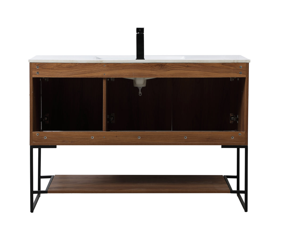 Elegant Lighting - VF42048WB - Single Bathroom Vanity - Gerard - Walnut Brown