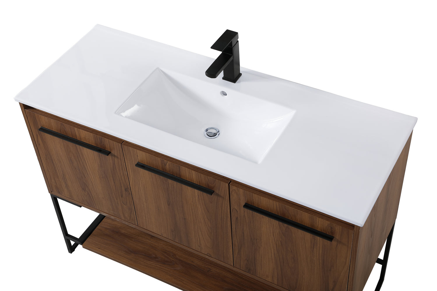 Elegant Lighting - VF42048WB - Single Bathroom Vanity - Gerard - Walnut Brown