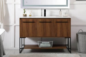 Elegant Lighting - VF42048WB - Single Bathroom Vanity - Gerard - Walnut Brown