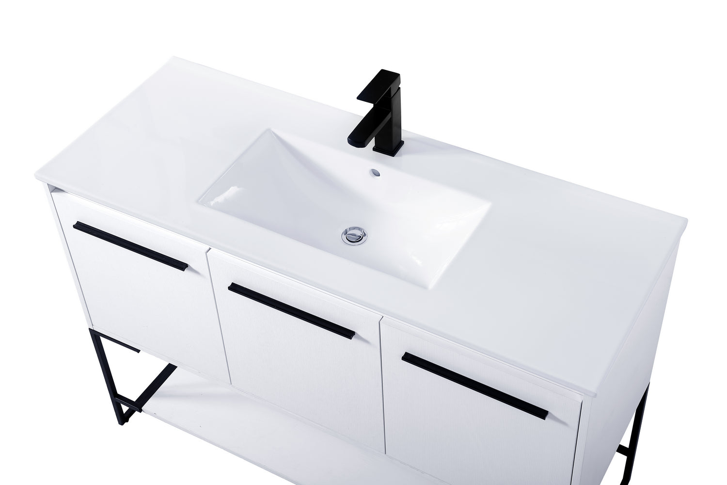 Elegant Lighting - VF42048WH - Single Bathroom Vanity - Gerard - White