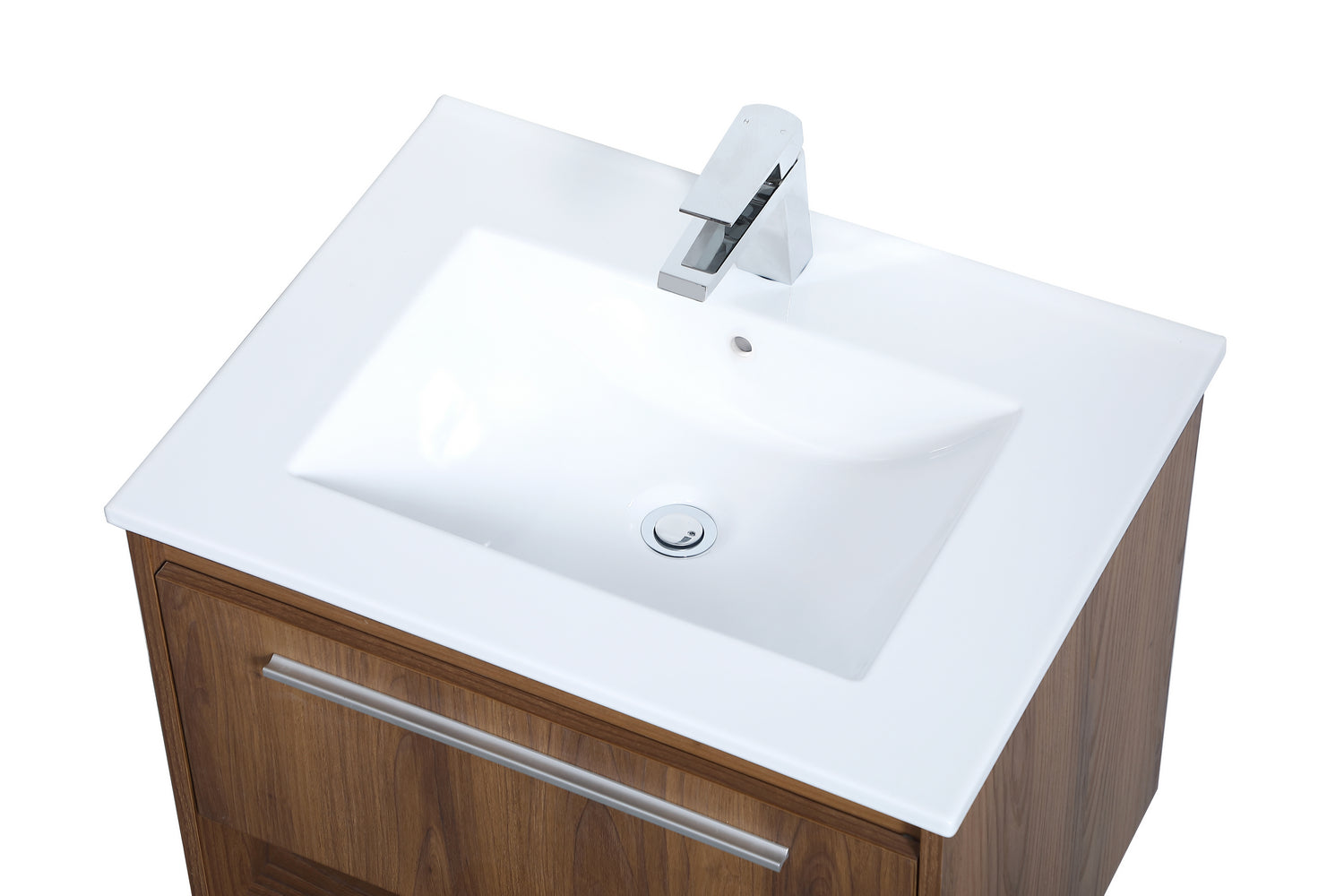 Elegant Lighting - VF43024WB - Single Bathroom Floating Vanity - Kasper - Walnut Brown