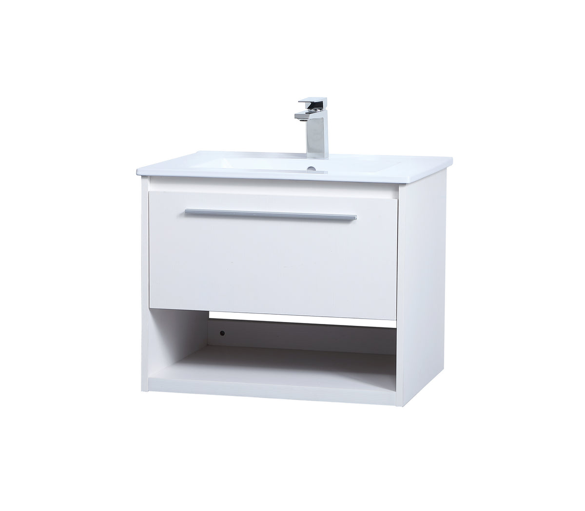 Elegant Lighting - VF43024WH - Single Bathroom Floating Vanity - Kasper - White