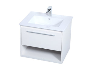 Elegant Lighting - VF43024WH - Single Bathroom Floating Vanity - Kasper - White