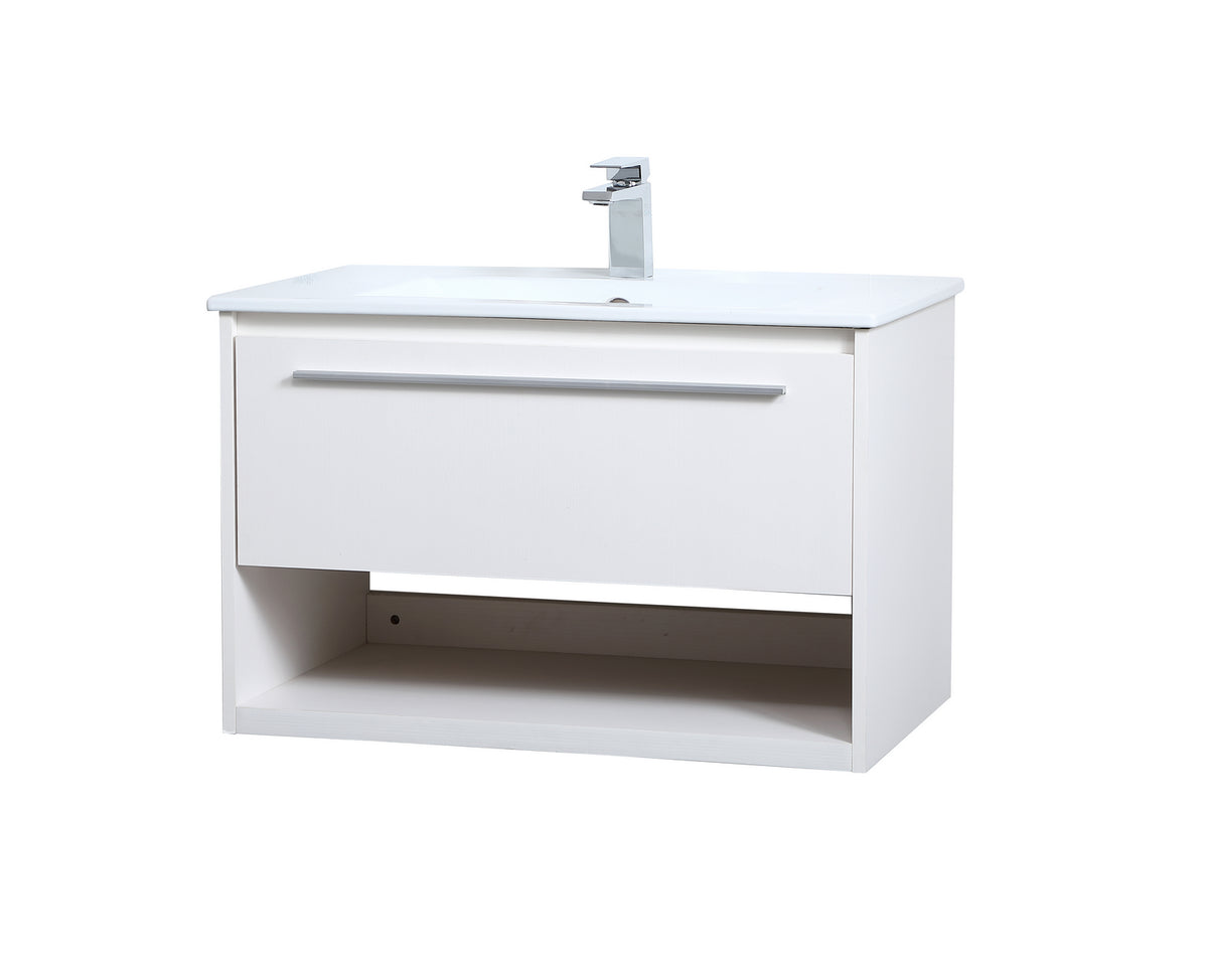 Elegant Lighting - VF43030WH - Single Bathroom Floating Vanity - Kasper - White