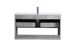 Elegant Lighting - VF43036CG - Single Bathroom Floating Vanity - Kasper - Concrete Grey