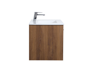 Elegant Lighting - VF43036WB - Single Bathroom Floating Vanity - Kasper - Walnut Brown