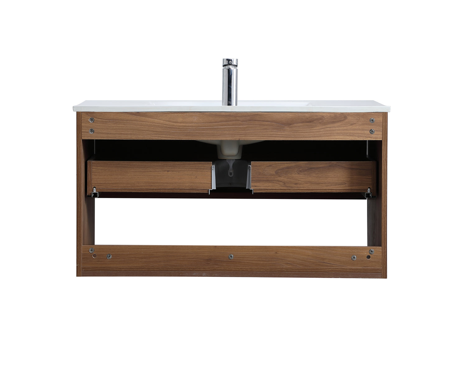 Elegant Lighting - VF43036WB - Single Bathroom Floating Vanity - Kasper - Walnut Brown