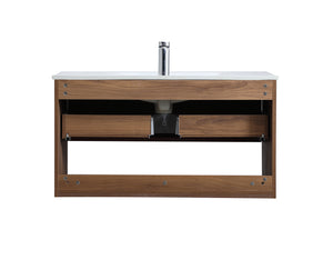 Elegant Lighting - VF43036WB - Single Bathroom Floating Vanity - Kasper - Walnut Brown