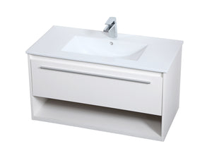 Elegant Lighting - VF43036WH - Single Bathroom Floating Vanity - Kasper - White