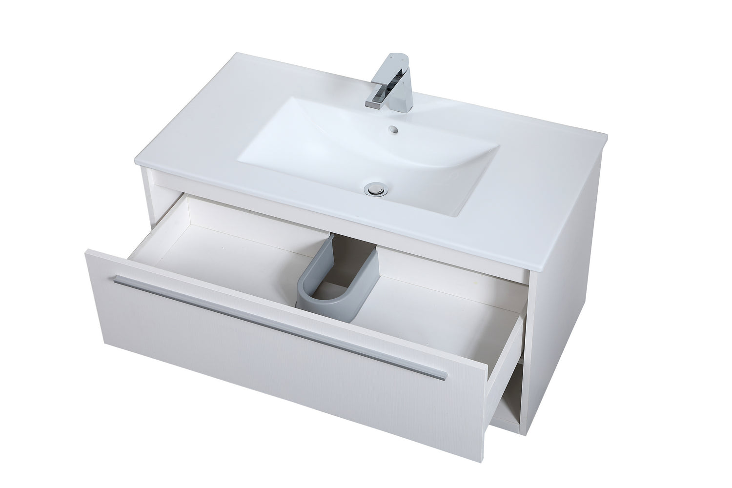 Elegant Lighting - VF43036WH - Single Bathroom Floating Vanity - Kasper - White