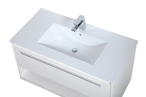 Elegant Lighting - VF43036WH - Single Bathroom Floating Vanity - Kasper - White