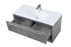 Elegant Lighting - VF43040CG - Single Bathroom Floating Vanity - Kasper - Concrete Grey