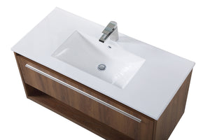 Elegant Lighting - VF43040WB - Single Bathroom Floating Vanity - Kasper - Walnut Brown