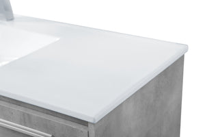 Elegant Lighting - VF43048CG - Single Bathroom Floating Vanity - Kasper - Concrete Grey