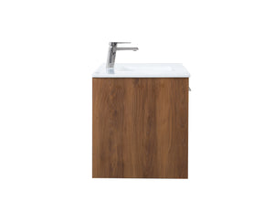 Elegant Lighting - VF43048WB - Single Bathroom Floating Vanity - Kasper - Walnut Brown